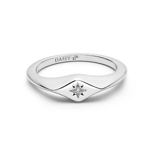 Free People Alexandra Pinky Ring Silver Plate