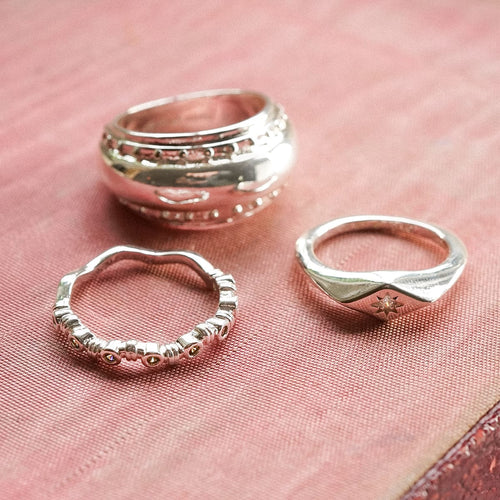 Free People Alexandra Pinky Ring Silver Plate