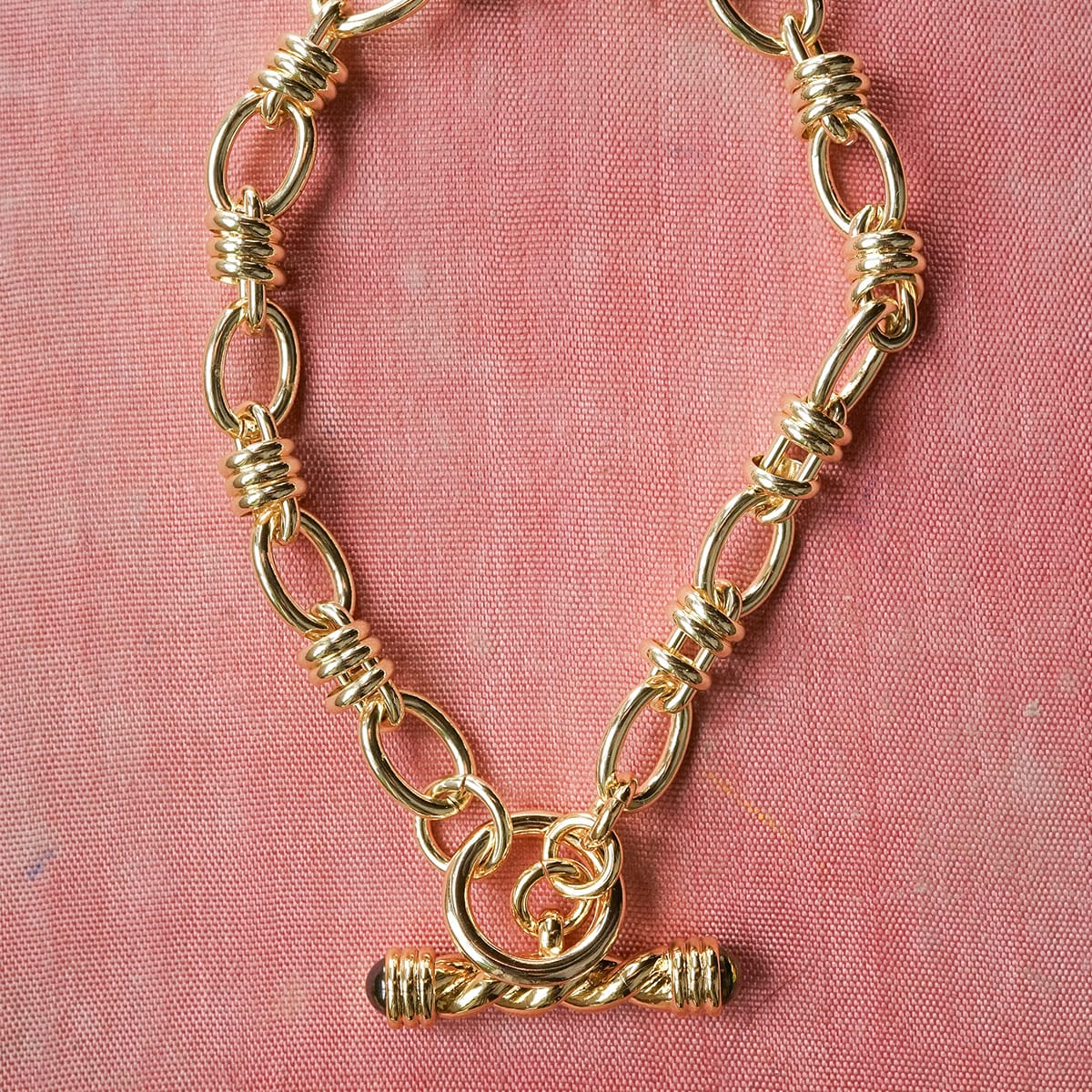 Free People Alice T-Bar Bracelet 18ct Gold Plate