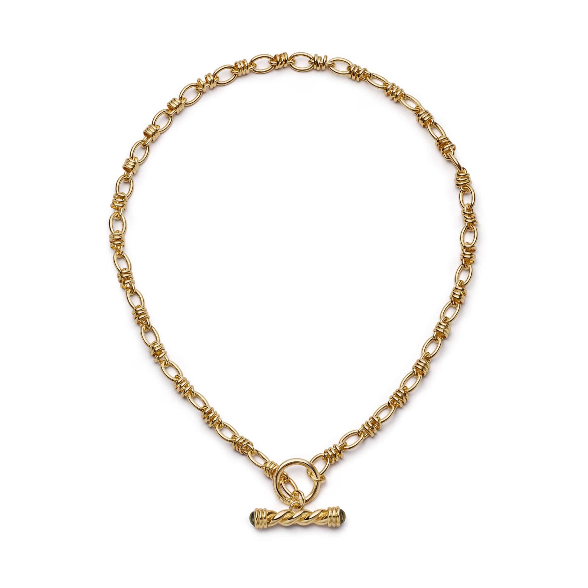 Free People Alice T-Bar Necklace 18ct Gold Plate