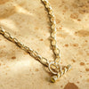 Free People Alice T-Bar Necklace 18ct Gold Plate