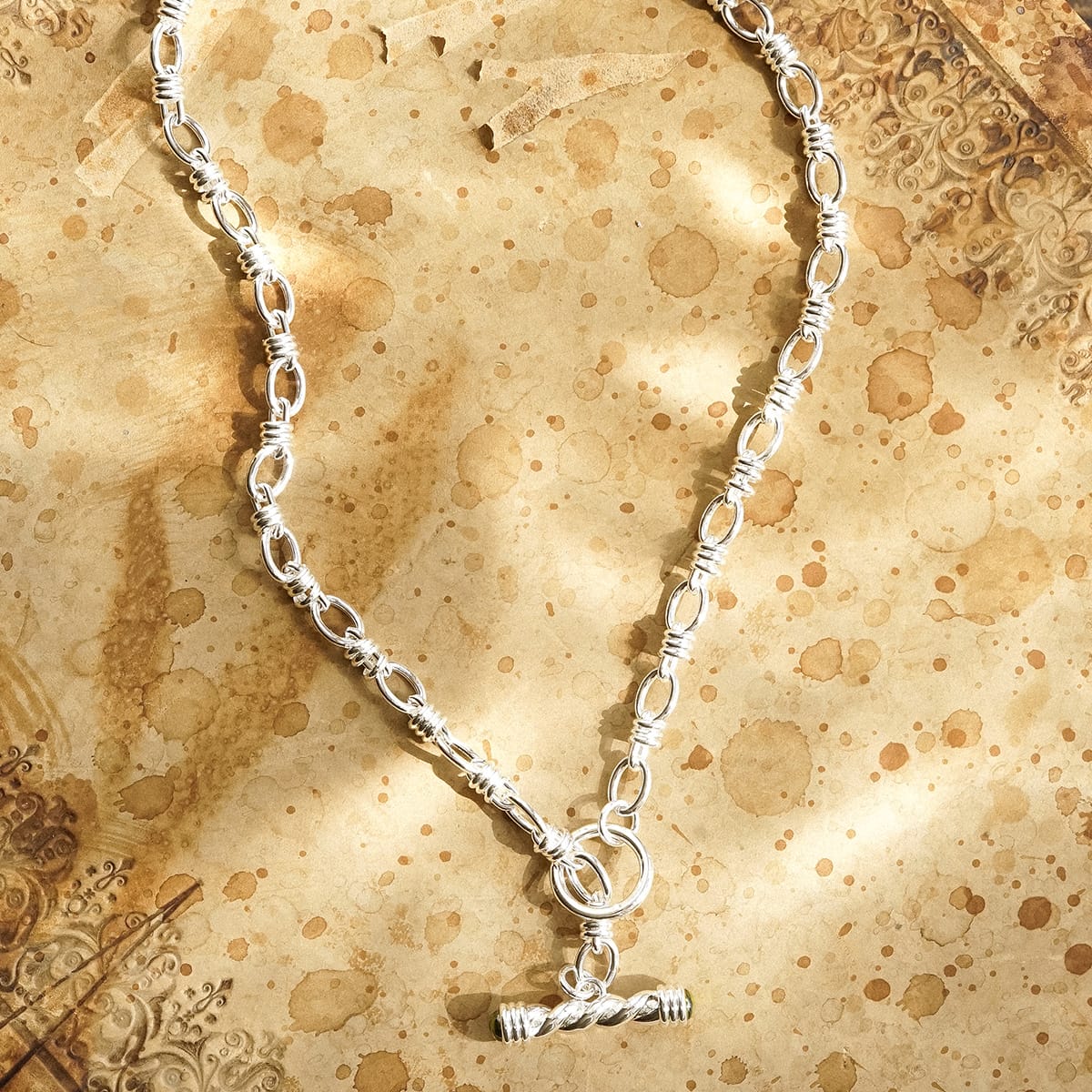 Free People Alice T-Bar Necklace Silver Plate