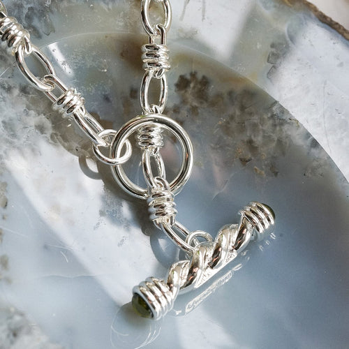 Free People Alice T-Bar Necklace Silver Plate