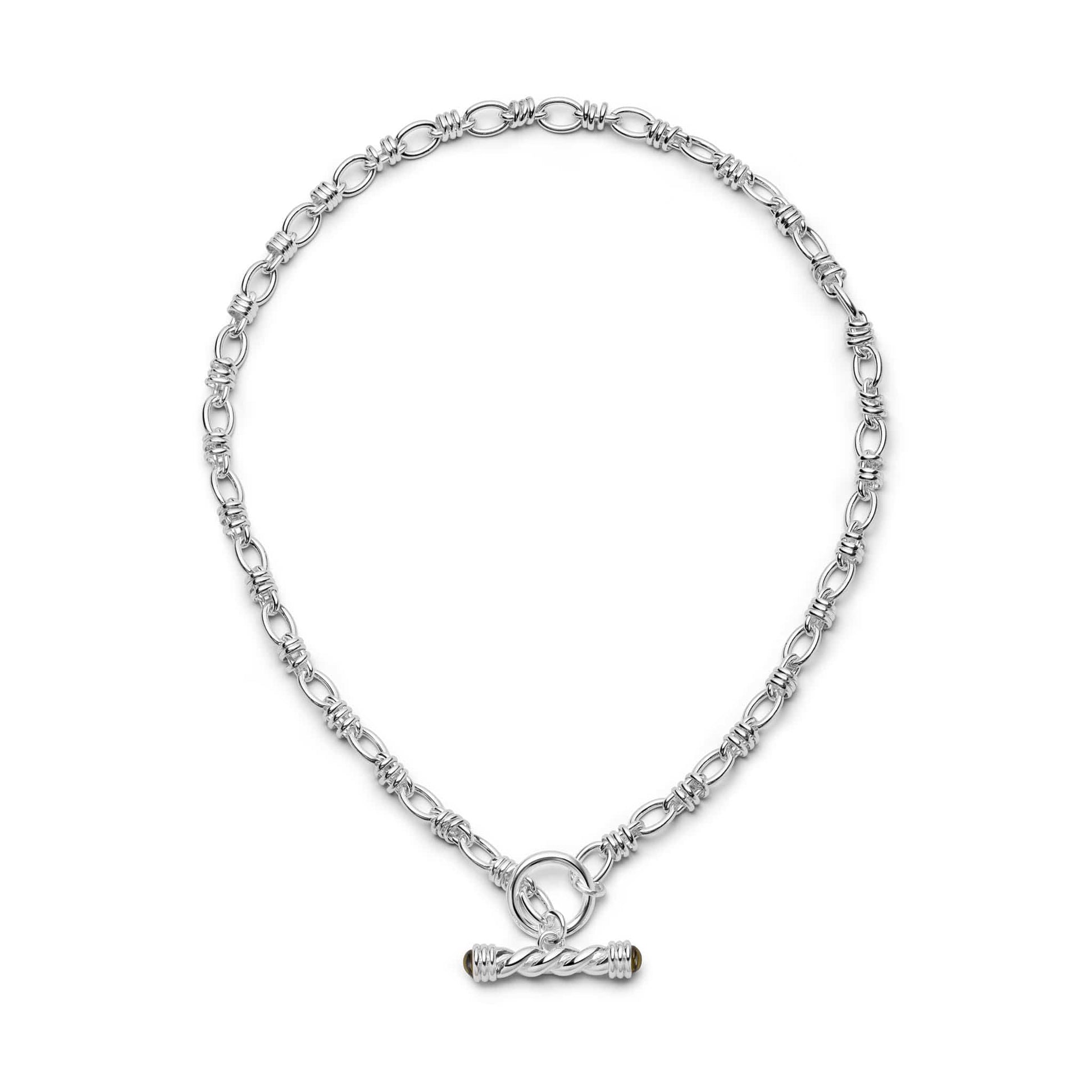 Free People Alice T-Bar Necklace Silver Plate
