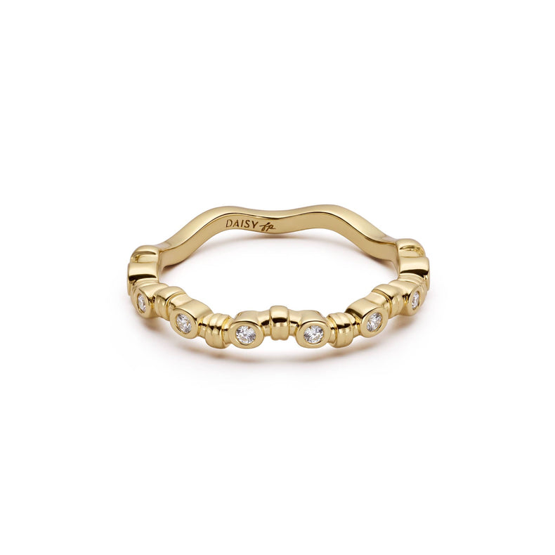 Free People Florence Ripple Pinky Ring 18ct Gold Plate recommended