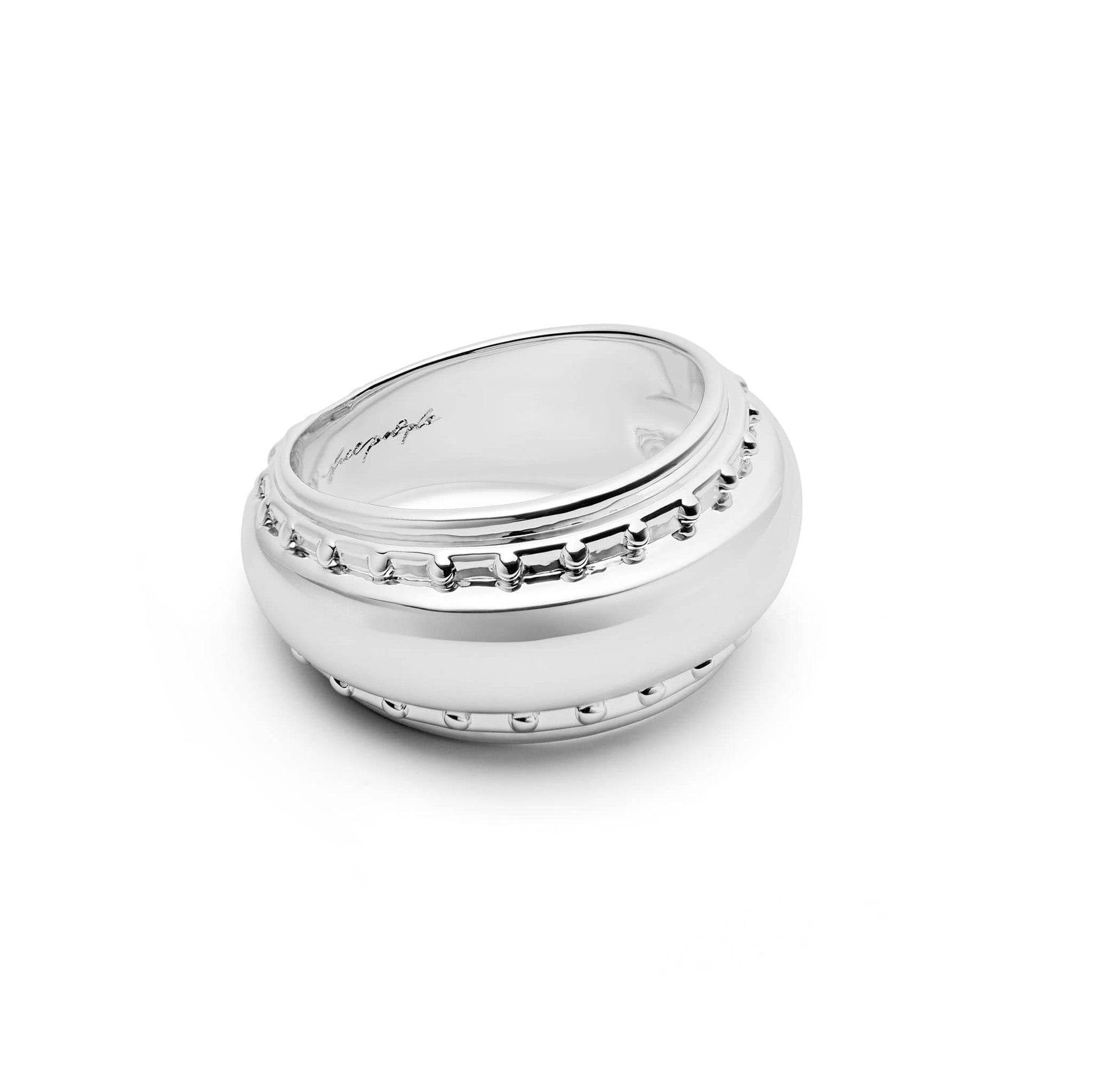 Free People Helena Dome Ring Silver Plate