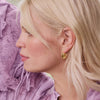 Free People Helena Hoop Earrings 18ct Gold Plate