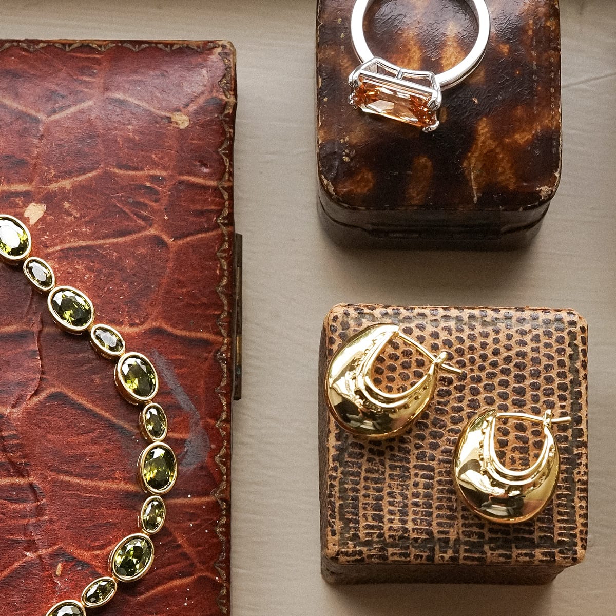 Free People Helena Hoop Earrings 18ct Gold Plate