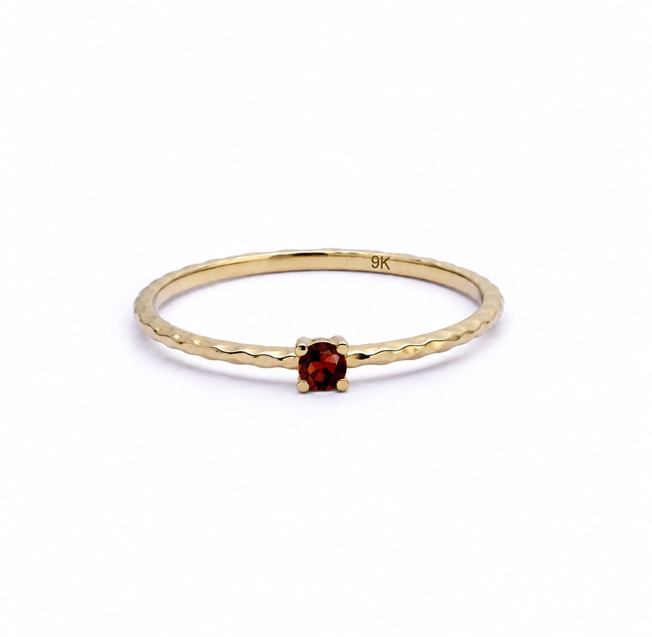 Garnet January Birthstone Ring 9ct Solid Gold