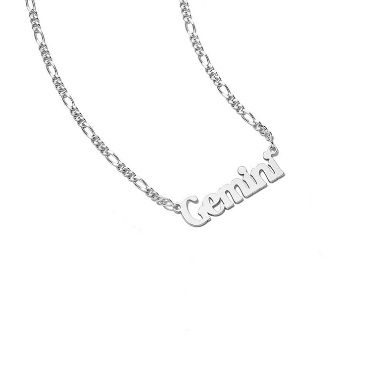 Gemini Zodiac Necklace Sterling Silver recommended