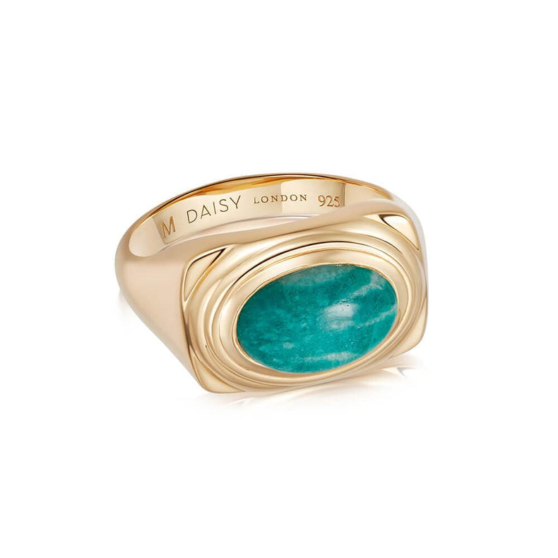 Gemstone Bold Ring 18ct Gold Plate recommended
