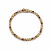Plum Gemstone Tennis Bracelet 18ct Gold Plate