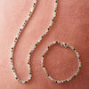 Plum Gemstone Tennis Bracelet Silver Plate