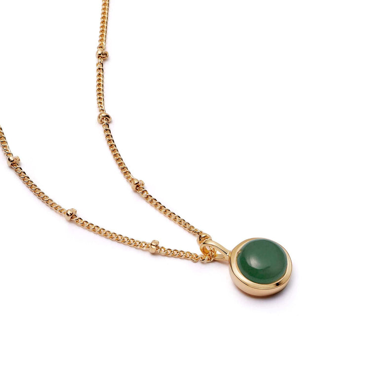 Green Aventurine Healing Stone Necklace 18ct Gold Plate recommended