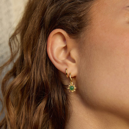 Healing Stone Charm Earrings 18ct Gold Plate recommended