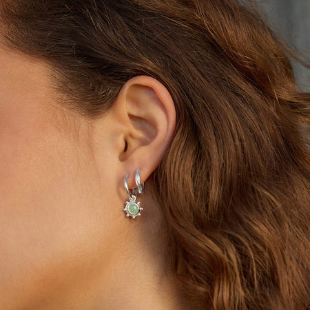 Healing Stone Charm Earrings Sterling Silver recommended
