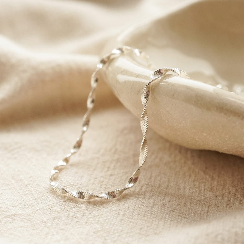 Helix Twisted Chain Layering Set Sterling Silver