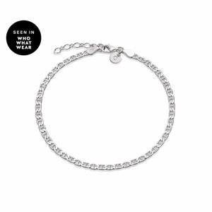Infinity Flat Chain Bracelet Sterling Silver recommended