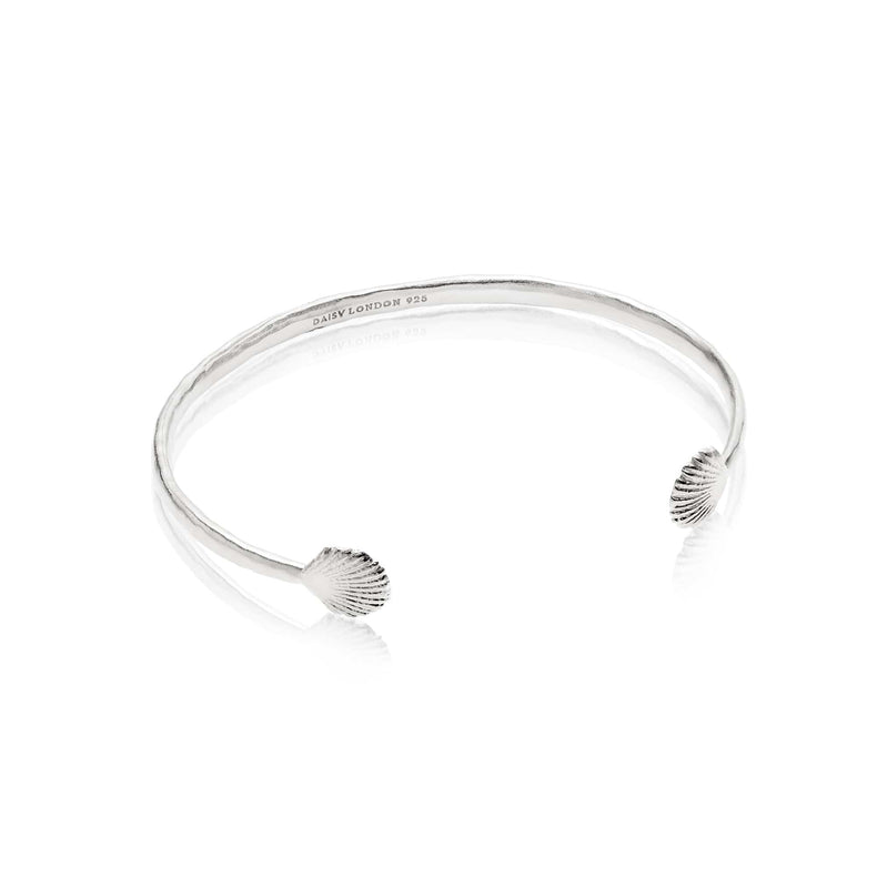 Isla Shell Cuff Bangle Sterling Silver recommended