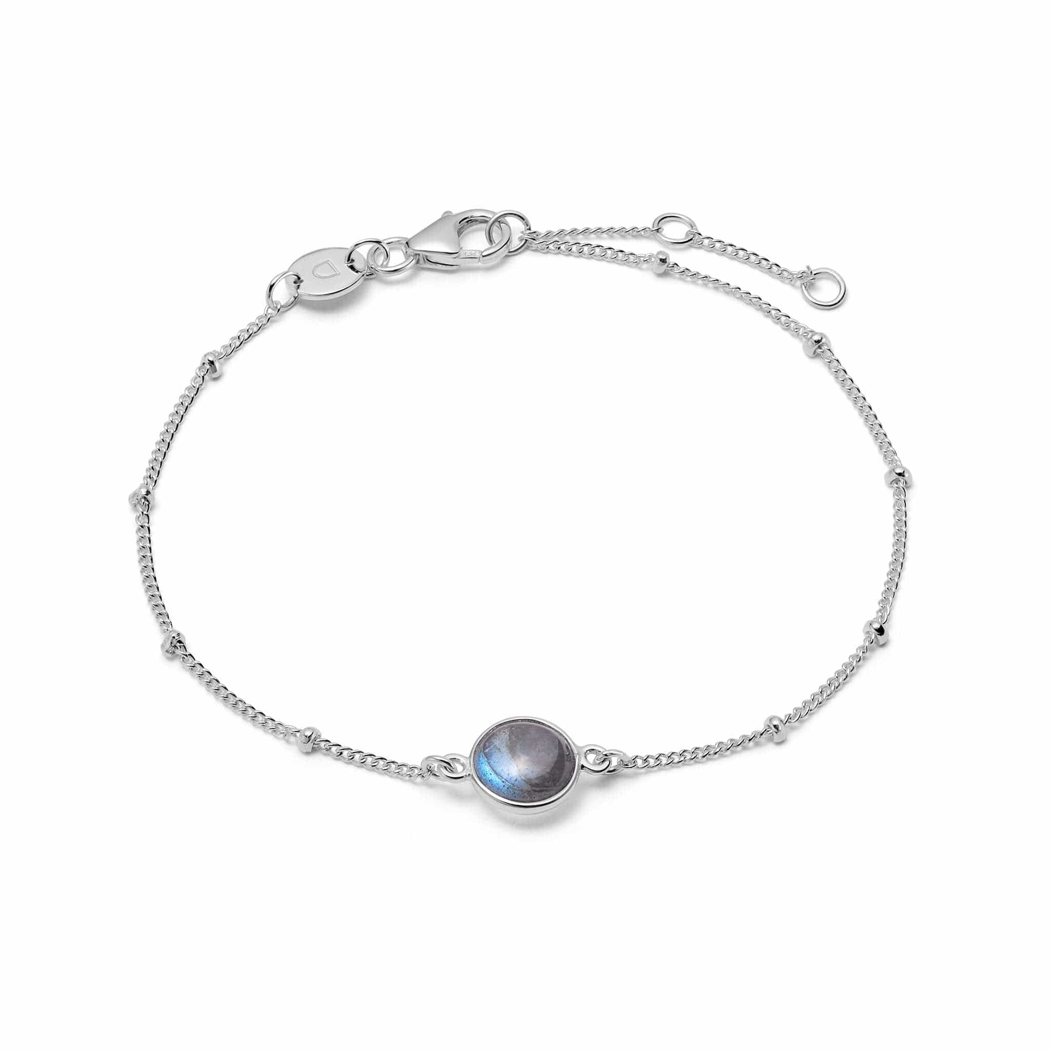 Silver Crown Chakra Chain Bracelet Online – Daisy London
