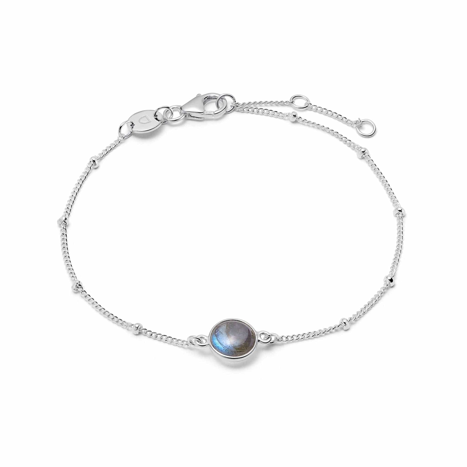 Bracciali Labradorite Naturale Con Argento Sterling - Foto 12