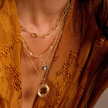 Labradorite Healing Stone Necklace 18ct Gold Plate recommended