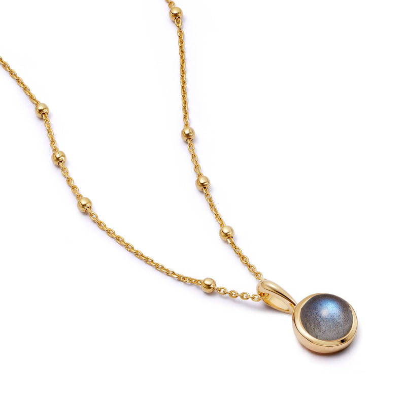 Labradorite Healing Stone Necklace 18ct Gold Plate recommended