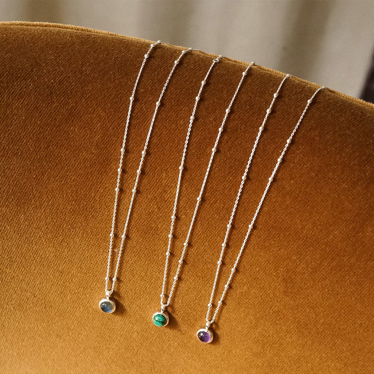 Labradorite Healing Stone Necklace Sterling Silver