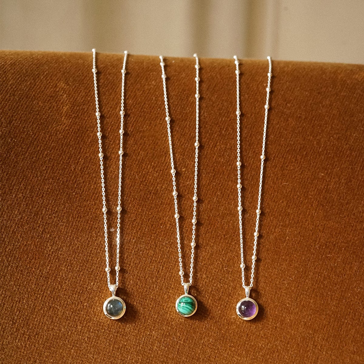 Labradorite Healing Stone Necklace Sterling Silver