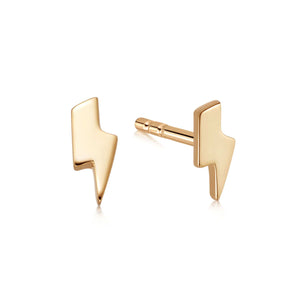 Lightning Stud Earrings 18ct Gold Plate recommended