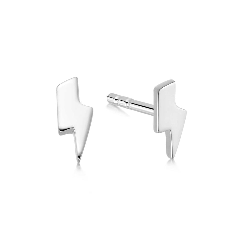 Lightning Stud Earrings Sterling Silver