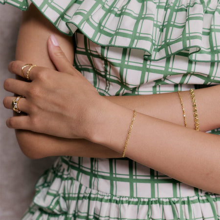Link Lightweight Chain Bracelet 18ct Gold Plate recommended