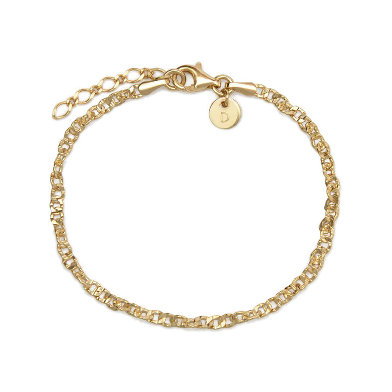 Link Lightweight Chain Bracelet 18ct Gold Plate recommended