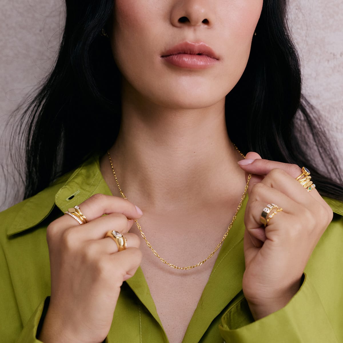 Link Lightweight Chain Necklace 18ct Gold Plate