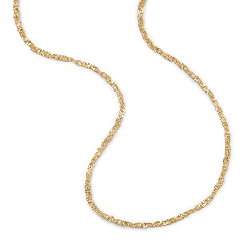 Link Lightweight Chain Necklace 18ct Gold Plate