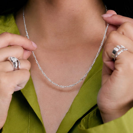 Link Lightweight Chain Necklace Sterling Silver recommended