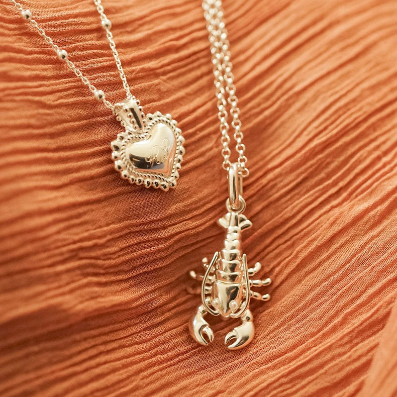Lobster Chain Necklace Sterling Silver