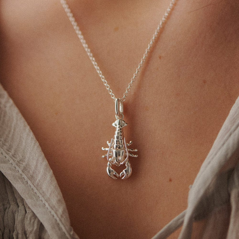 Lobster Charm Sterling Silver