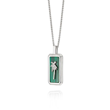 Malachite Palm Necklace Sterling Silver recommended