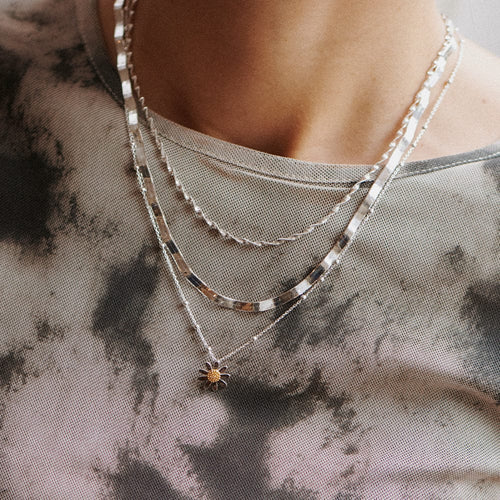 Marguerite Daisy Necklace Sterling Silver
