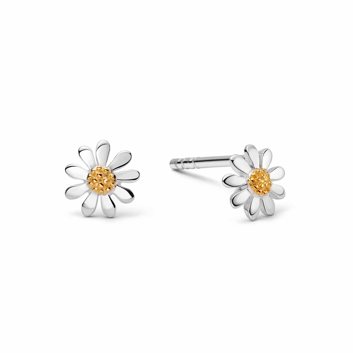 Silver Daisy Stud Earrings - Daisy London Jewellery