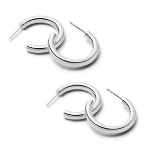 Midi Bold Earring Stack Sterling Silver recommended
