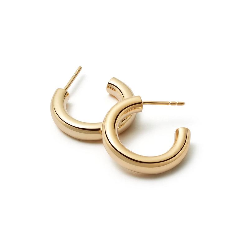 Mini Bold Hoop Earrings 18ct Gold Plate recommended