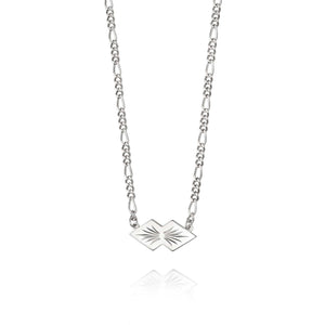 Mini Engraved Leaf Necklace Sterling Silver recommended
