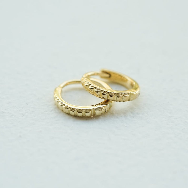 Polly Ridge Huggie Hoop Earrings 18ct Gold Plate