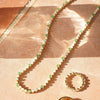 Mixed Gemstone Tennis Necklace 18ct Gold Plate