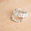 Mixed Gemstone Tennis Ring Sterling Silver