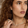Mixed Gemstone Tennis Set Silver Plate