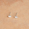 Moonstone Oval Stud Earrings Sterling Silver