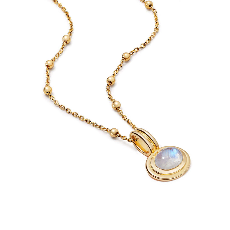 Moonstone Pendant Necklace 18ct Gold Plate recommended